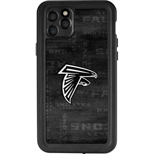 NFL Atlanta Falcons Black & White iPhone 11 Pro Max Waterproof Case