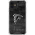 NFL Atlanta Falcons Black & White iPhone 12 Clear Case