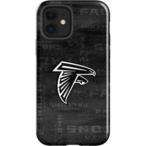 NFL Atlanta Falcons Black & White iPhone 12 Impact Case