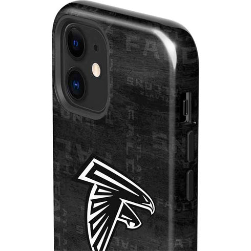 NFL Atlanta Falcons Black & White iPhone 12 Impact Case