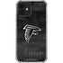 NFL Atlanta Falcons Black & White iPhone 12 Mini Clear Case