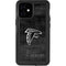 NFL Atlanta Falcons Black & White iPhone 12 Mini Waterproof Case