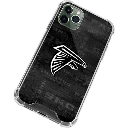 NFL Atlanta Falcons Black & White iPhone 12 Pro Clear Case