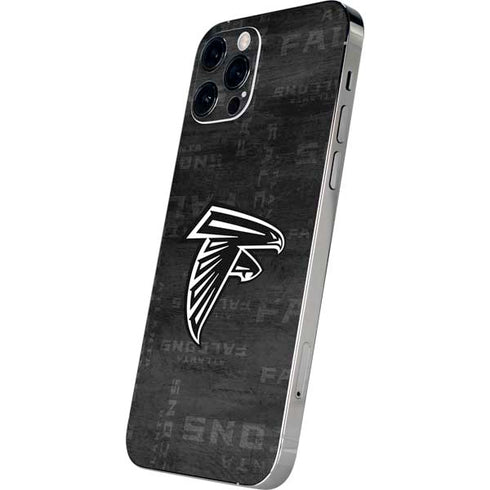 NFL Atlanta Falcons Black & White iPhone 12 Pro Max Skin