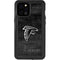 NFL Atlanta Falcons Black & White iPhone 12 Pro Max Waterproof Case