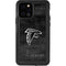 NFL Atlanta Falcons Black & White iPhone 12 Pro Waterproof Case