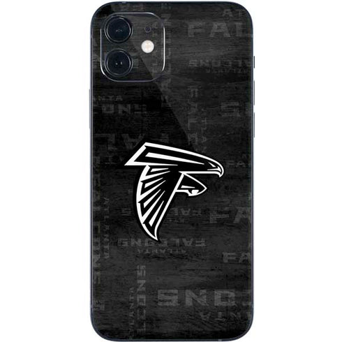 NFL Atlanta Falcons Black & White iPhone 12 Skin