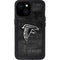 NFL Atlanta Falcons Black & White iPhone 13 Mini Waterproof Case