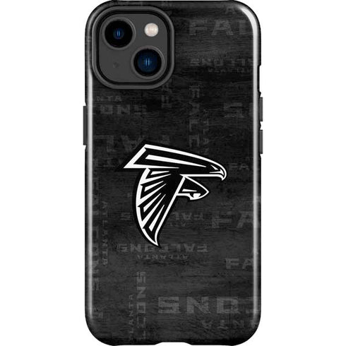 NFL Atlanta Falcons Black & White iPhone 14 Plus Impact Case