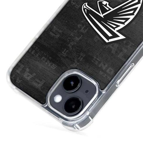 NFL Atlanta Falcons Black & White iPhone 15 Plus MagSafe Case
