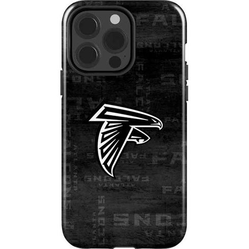 NFL Atlanta Falcons Black & White iPhone 15 Pro Impact Case