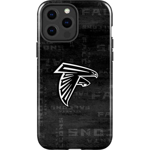 NFL Atlanta Falcons Black & White iPhone 15 Pro Max Impact Case