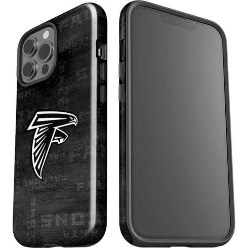 NFL Atlanta Falcons Black & White iPhone 15 Pro Max Impact Case