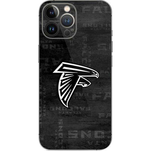 NFL Atlanta Falcons Black & White iPhone 14 Pro Max Skin