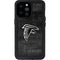 NFL Atlanta Falcons Black & White iPhone 14 Pro Max Waterproof Case
