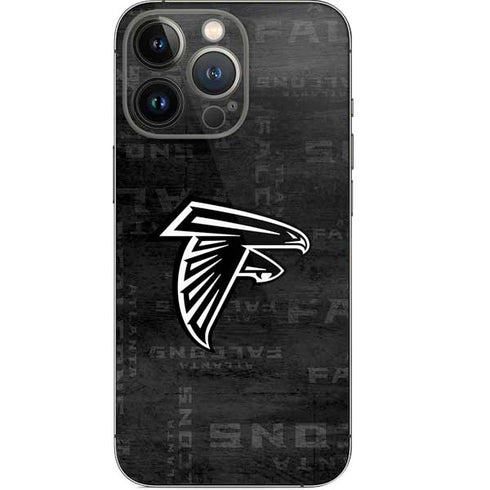 NFL Atlanta Falcons Black & White iPhone 14 Pro Skin