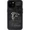 NFL Atlanta Falcons Black & White iPhone 15 Plus Waterproof Case