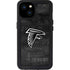 NFL Atlanta Falcons Black & White iPhone 15 Plus Waterproof Case