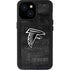 NFL Atlanta Falcons Black & White iPhone 15 Waterproof Case