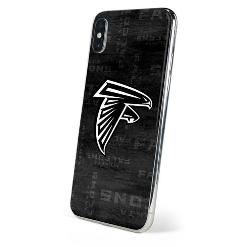 NFL Atlanta Falcons Black & White iPhone X Skin