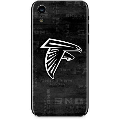 NFL Atlanta Falcons Black & White iPhone XR Skin