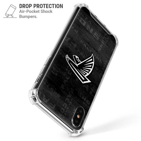 NFL Atlanta Falcons Black & White iPhone XS Max Clear Case