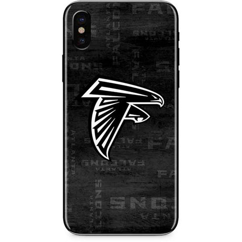 NFL Atlanta Falcons Black & White iPhone XS Max Skin