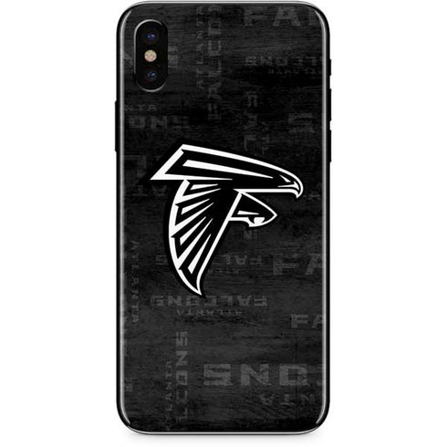 NFL Atlanta Falcons Black & White iPhone XS Skin