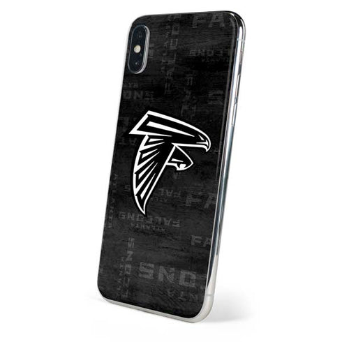 NFL Atlanta Falcons Black & White iPhone XS Skin