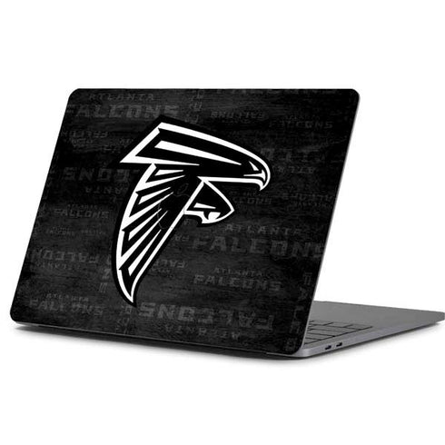 NFL Atlanta Falcons Black & White Apple MacBook Pro 13-inch Skin