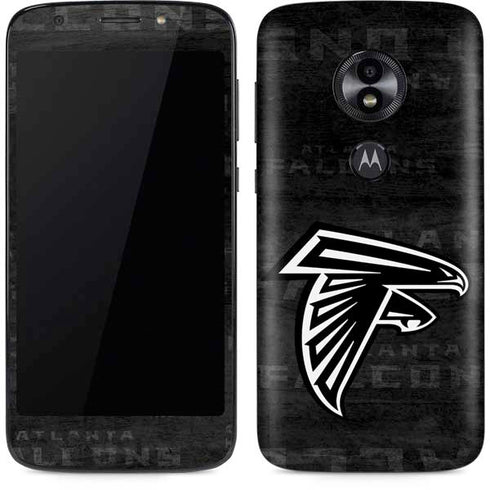 NFL Atlanta Falcons Black & White Moto E5 Play Skin