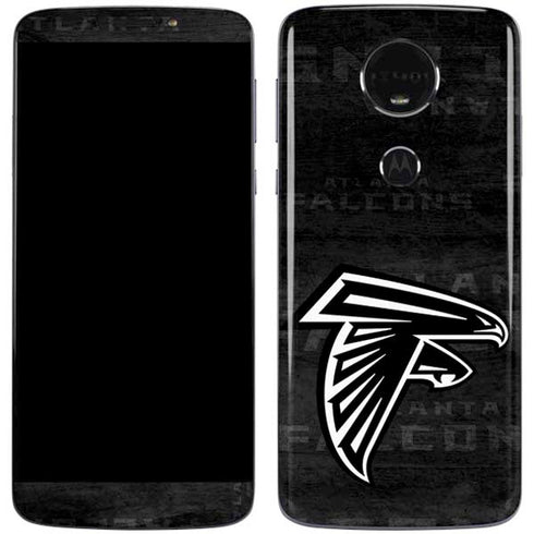 NFL Atlanta Falcons Black & White Moto E5 Plus Skin