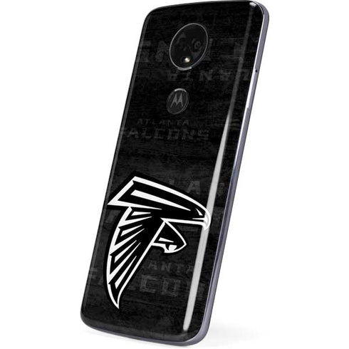 NFL Atlanta Falcons Black & White Moto E5 Plus Skin