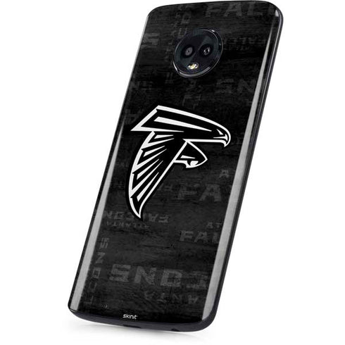 NFL Atlanta Falcons Black & White Moto G6 Skin