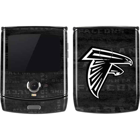 NFL Atlanta Falcons Black & White Motorola RAZR Skin
