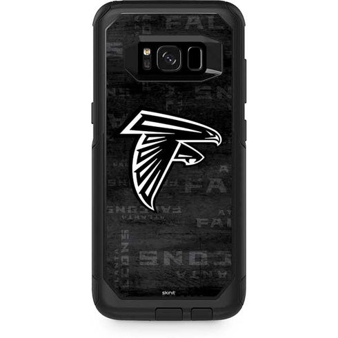 NFL Atlanta Falcons Black & White Otterbox Commuter Galaxy Skin