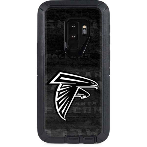 NFL Atlanta Falcons Black & White Otterbox Defender Galaxy Skin