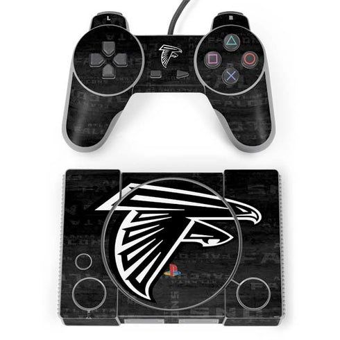 NFL Atlanta Falcons Black & White PlayStation Classic Bundle Skin
