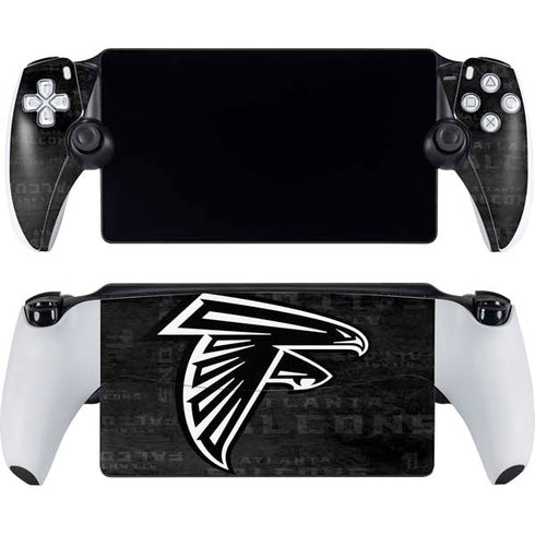NFL Atlanta Falcons Black & White PlayStation Portal Remote Player Skin