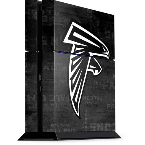 NFL Atlanta Falcons Black & White PS4 Console Skin