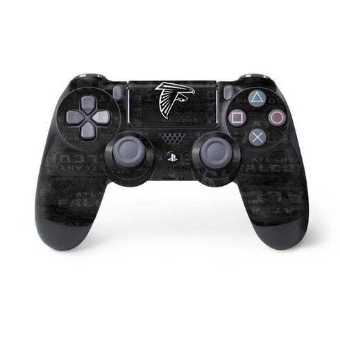 NFL Atlanta Falcons Black & White PS4 Controller Skin