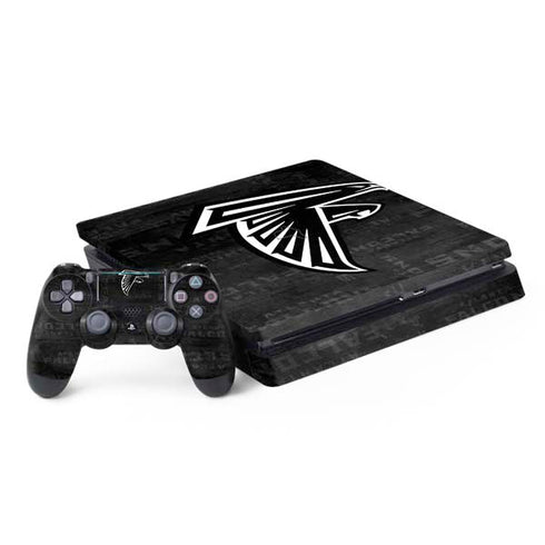 NFL Atlanta Falcons Black & White PS4 Slim Bundle Skin