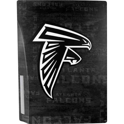 NFL Atlanta Falcons Black & White PS5 Console Skin