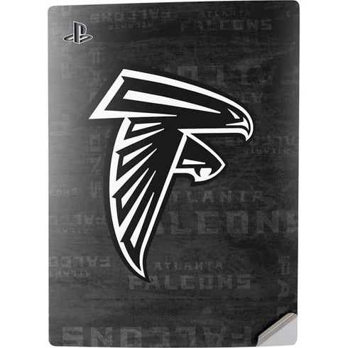 NFL Atlanta Falcons Black & White PS5 Digital Edition Console Skin