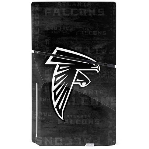 NFL Atlanta Falcons Black & White PS5 Slim Disk Bundle Skin