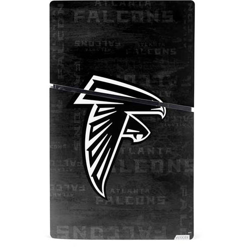 NFL Atlanta Falcons Black & White PS5 Slim Digital Edition Console Skin