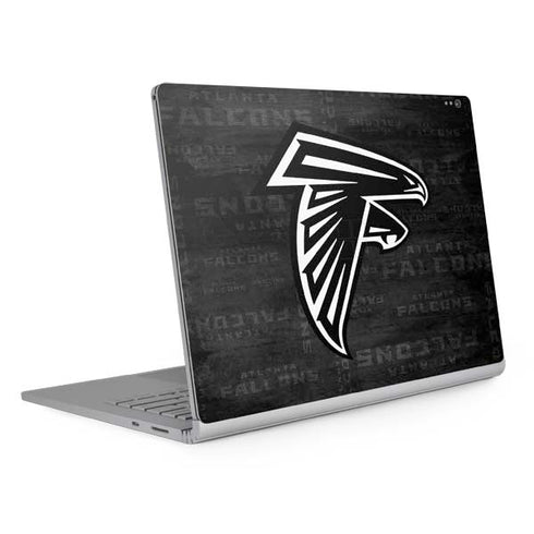 NFL Atlanta Falcons Black & White Surface Book 2 15in Skin