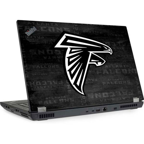 NFL Atlanta Falcons Black & White Lenovo ThinkPad Skin