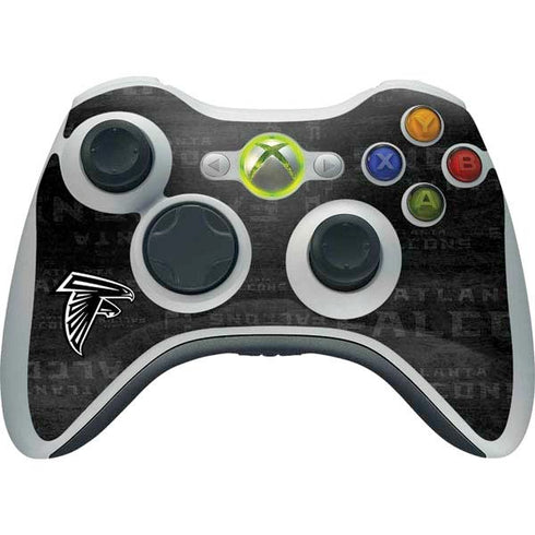 NFL Atlanta Falcons Black & White Xbox 360 Wireless Controller Skin