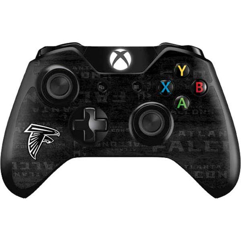 NFL Atlanta Falcons Black & White Xbox One Controller Skin
